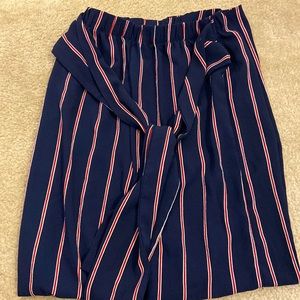 Flowy striped beach pants